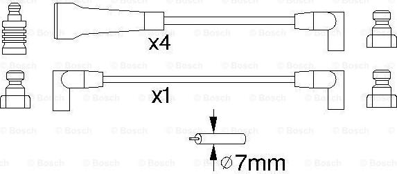 BOSCH 0 986 356 824 - Alovlanma kabeli dəsti furqanavto.az