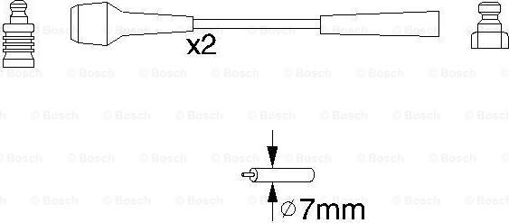 BOSCH 0 986 356 827 - Alovlanma kabeli dəsti furqanavto.az