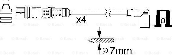 BOSCH 0 986 356 345 - Alovlanma kabeli dəsti furqanavto.az