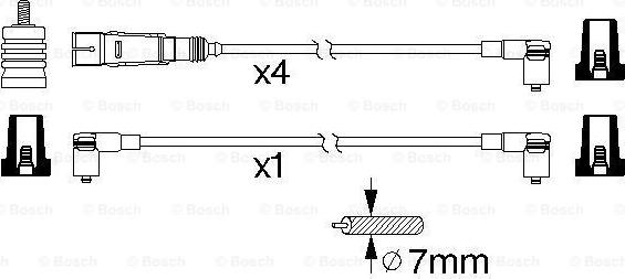 BOSCH 0 986 356 343 - Alovlanma kabeli dəsti furqanavto.az