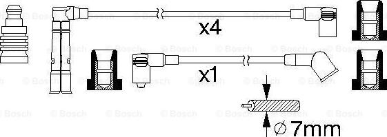 BOSCH 0 986 356 354 - Alovlanma kabeli dəsti furqanavto.az