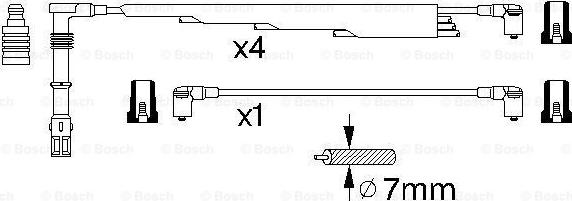 BOSCH 0 986 356 300 - Alovlanma kabeli dəsti furqanavto.az