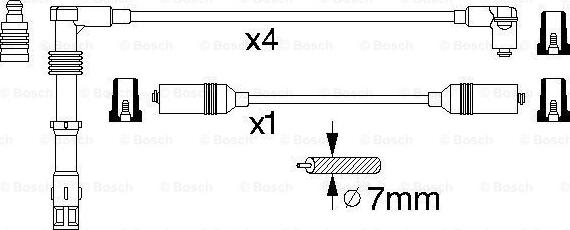 BOSCH 0 986 356 303 - Alovlanma kabeli dəsti furqanavto.az