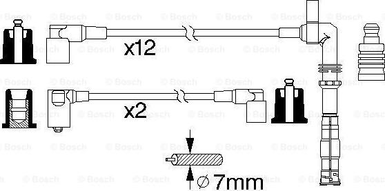 BOSCH 0 986 356 313 - Alovlanma kabeli dəsti furqanavto.az