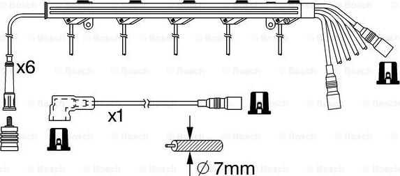 BOSCH 0 986 356 382 - Alovlanma kabeli dəsti furqanavto.az