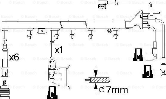 BOSCH 0 986 356 324 - Alovlanma kabeli dəsti furqanavto.az