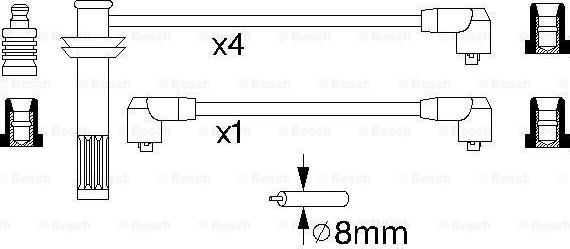 BOSCH 0 986 356 791 - Alovlanma kabeli dəsti furqanavto.az