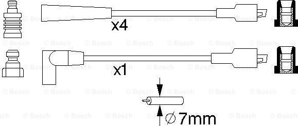 BOSCH 0 986 356 749 - Alovlanma kabeli dəsti furqanavto.az