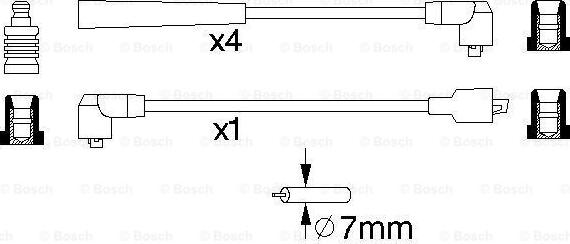 BOSCH 0 986 356 745 - Alovlanma kabeli dəsti furqanavto.az