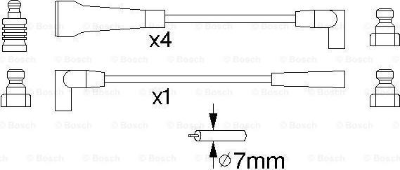 BOSCH 0 986 356 743 - Alovlanma kabeli dəsti furqanavto.az