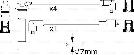 BOSCH 0 986 356 760 - Alovlanma kabeli dəsti furqanavto.az