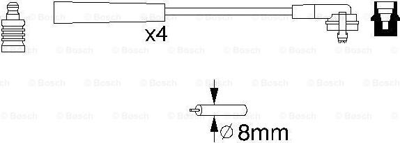 BOSCH 0 986 356 700 - Alovlanma kabeli dəsti furqanavto.az