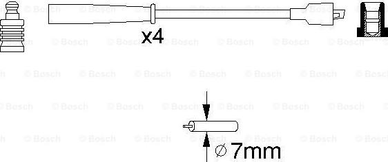 BOSCH 0 986 356 716 - Alovlanma kabeli dəsti furqanavto.az