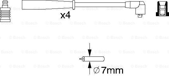 BOSCH 0 986 356 789 - Alovlanma kabeli dəsti furqanavto.az