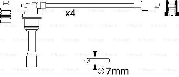 BOSCH 0 986 356 782 - Alovlanma kabeli dəsti furqanavto.az