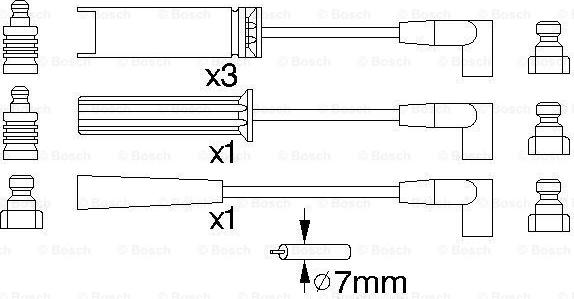 BOSCH 0 986 356 739 - Alovlanma kabeli dəsti furqanavto.az