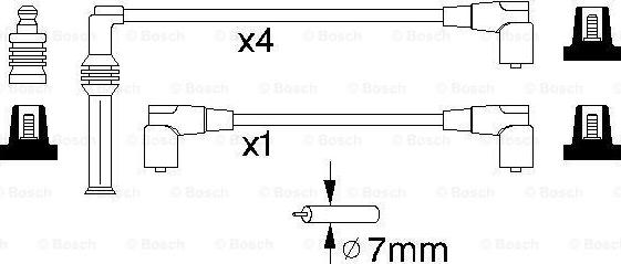 BOSCH 0 986 356 775 - Alovlanma kabeli dəsti furqanavto.az