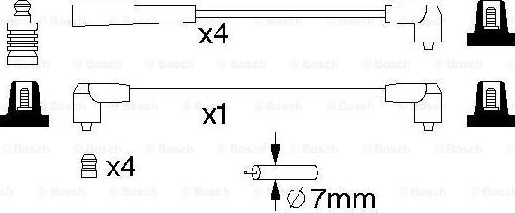 BOSCH 0 986 357 068 - Alovlanma kabeli dəsti furqanavto.az