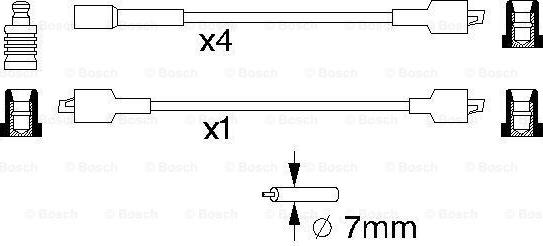 BOSCH 0 986 357 010 - Alovlanma kabeli dəsti furqanavto.az