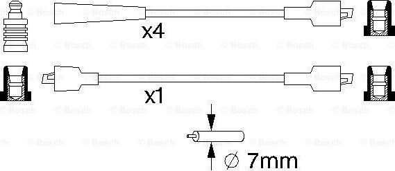 BOSCH 0 986 357 117 - Alovlanma kabeli dəsti www.furqanavto.az