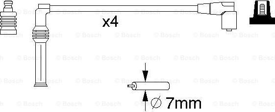 BOSCH 0 986 357 070 - Alovlanma kabeli dəsti furqanavto.az