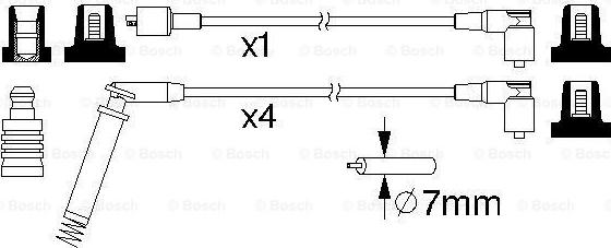 BOSCH 0 986 357 148 - Alovlanma kabeli dəsti furqanavto.az