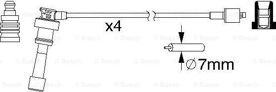 BOSCH 0 986 357 159 - Alovlanma kabeli dəsti furqanavto.az