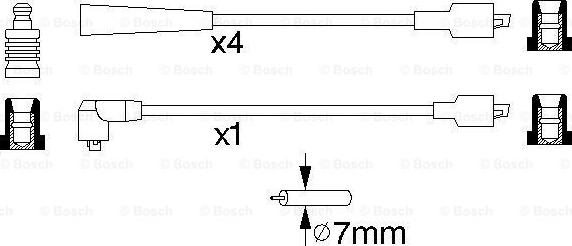 BOSCH 0 986 357 137 - Alovlanma kabeli dəsti furqanavto.az