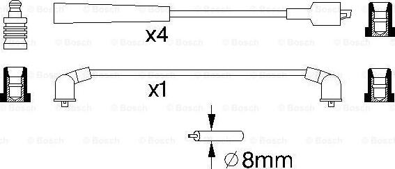 BOSCH 0 986 357 129 - Alovlanma kabeli dəsti furqanavto.az