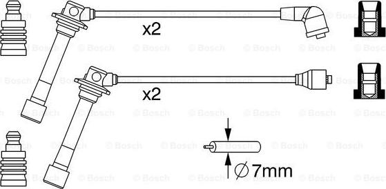 BOSCH 0 986 357 241 - Alovlanma kabeli dəsti furqanavto.az