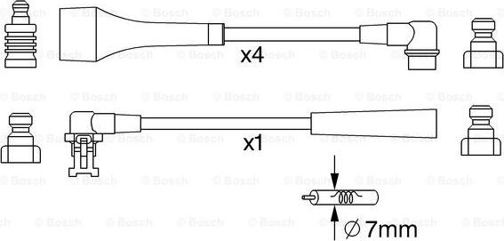 BOSCH 0 986 357 254 - Alovlanma kabeli dəsti furqanavto.az