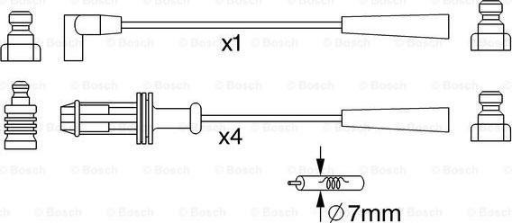 BOSCH 0 986 357 251 - Alovlanma kabeli dəsti furqanavto.az