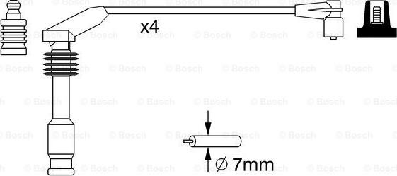 BOSCH 0 986 357 226 - Alovlanma kabeli dəsti furqanavto.az