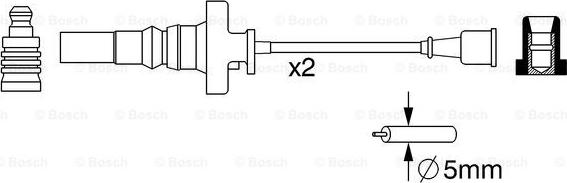 BOSCH 0 986 357 273 - Alovlanma kabeli dəsti furqanavto.az