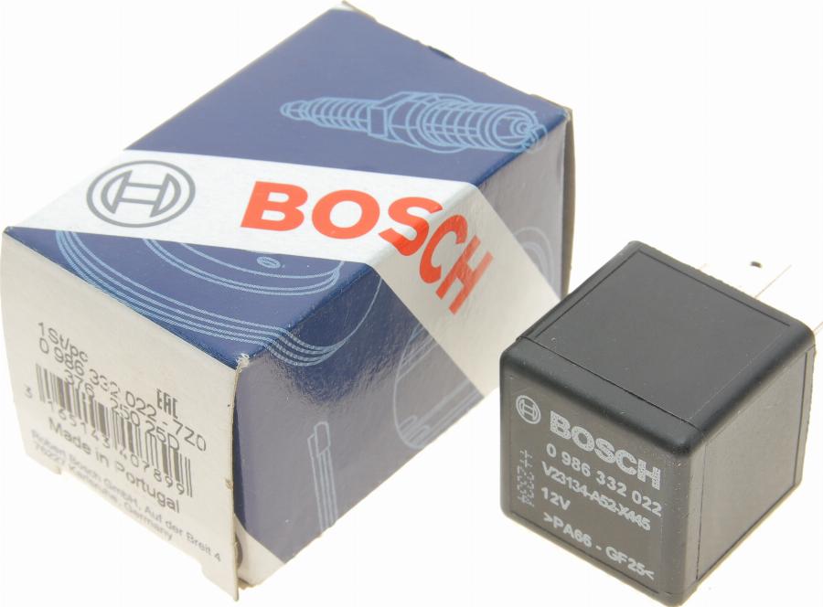 BOSCH 0 986 332 022 - Rele, əsas cərəyan furqanavto.az