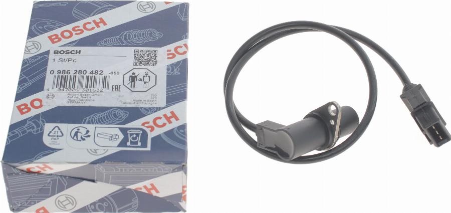 BOSCH 0 986 280 482 - Sensor, krank mili nəbzi furqanavto.az