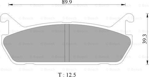 BOSCH 0 986 AB9 041 - Əyləc altlığı dəsti, əyləc diski furqanavto.az