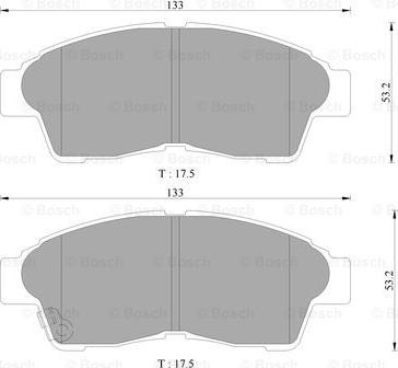 BOSCH 0 986 AB9 063 - Əyləc altlığı dəsti, əyləc diski furqanavto.az