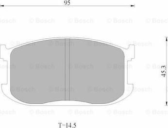 BOSCH 0 986 AB9 001 - Əyləc altlığı dəsti, əyləc diski furqanavto.az