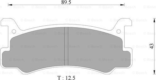 BOSCH 0 986 AB9 007 - Əyləc altlığı dəsti, əyləc diski furqanavto.az