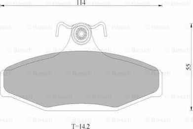 BOSCH 0 986 AB9 016 - Əyləc altlığı dəsti, əyləc diski furqanavto.az