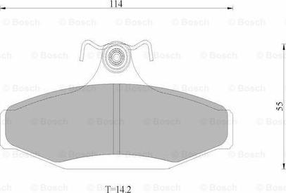 BOSCH 0 986 AB9 083 - Əyləc altlığı dəsti, əyləc diski furqanavto.az