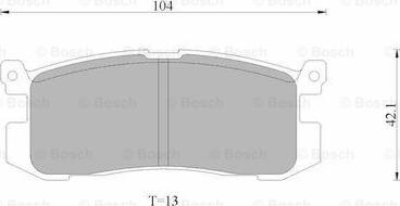 BOSCH 0 986 AB9 025 - Əyləc altlığı dəsti, əyləc diski furqanavto.az