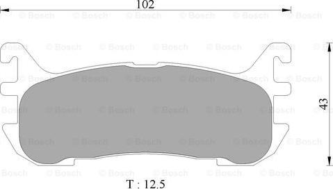 BOSCH 0 986 AB9 070 - Əyləc altlığı dəsti, əyləc diski furqanavto.az