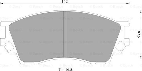 BOSCH 0 986 AB9 198 - Əyləc altlığı dəsti, əyləc diski furqanavto.az