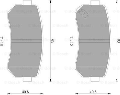 BOSCH 0 986 AB9 149 - Əyləc altlığı dəsti, əyləc diski furqanavto.az