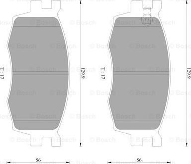 BOSCH 0 986 AB9 148 - Əyləc altlığı dəsti, əyləc diski furqanavto.az