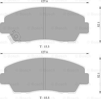 BOSCH 0 986 AB9 158 - Əyləc altlığı dəsti, əyləc diski furqanavto.az