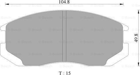 BOSCH 0 986 AB9 101 - Əyləc altlığı dəsti, əyləc diski furqanavto.az