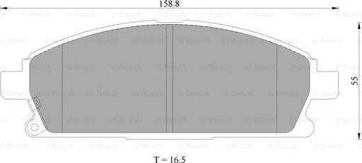 BOSCH 0 986 AB9 179 - Əyləc altlığı dəsti, əyləc diski furqanavto.az